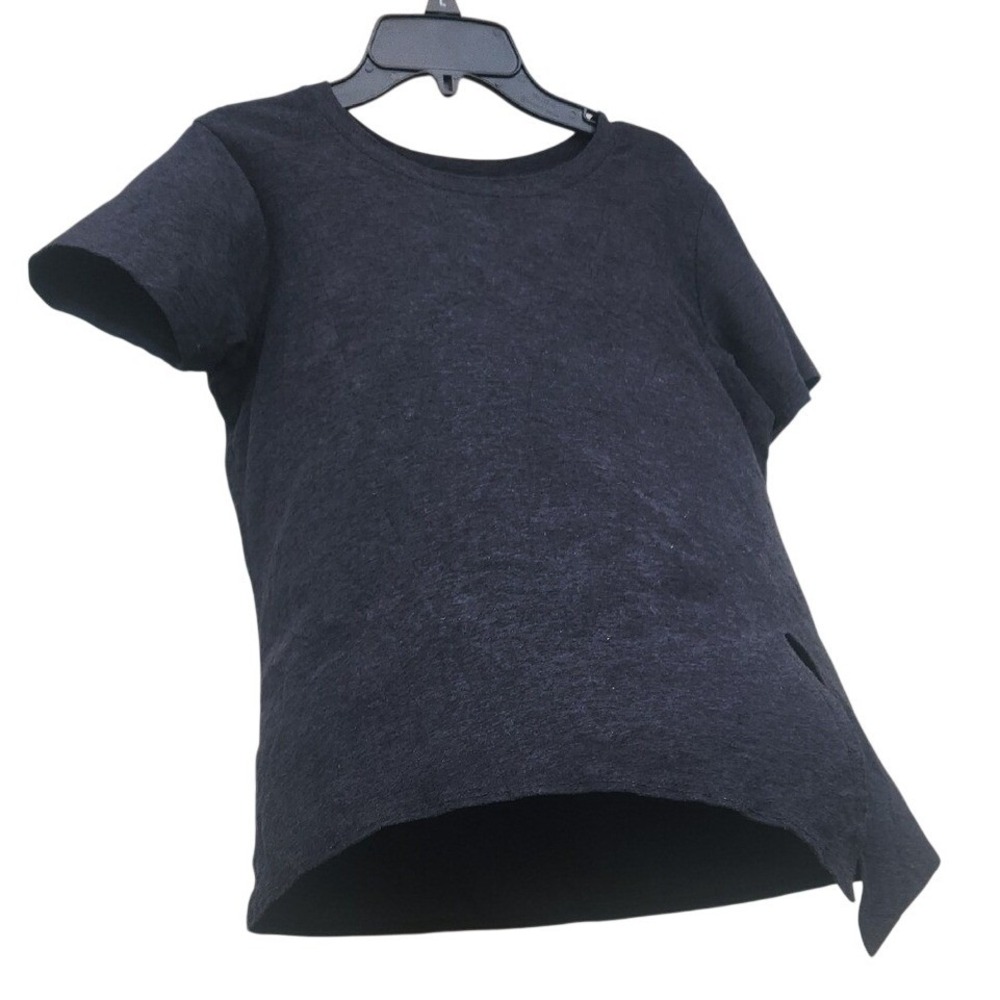 Beyond Yoga Black Xsmall All for Ties T-Shirt Sporty Chic Soft Lightweight Black